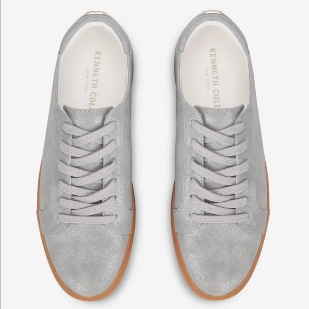 Brand new kenneth cole kam suede sneakers (grey/tan)